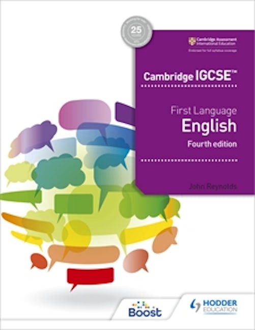 Book cover image for Cambridge IGCSE First Language English 4th edition ISBN: 9781510421318
